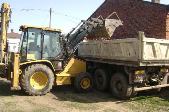 koparko-ładowarka,koparka Pabianice,Prawda ,Bychlew, Rydzyny,
